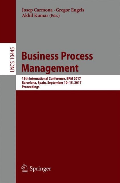 Book cover of: Business Process Management. By: Josep Carmona