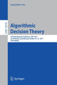 Book cover of: Algorithmic Decision Theory. By: Jörg Rothe
