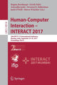 Book cover of: Human-Computer Interaction - INTERACT 2017. By: Regina Bernhaupt
