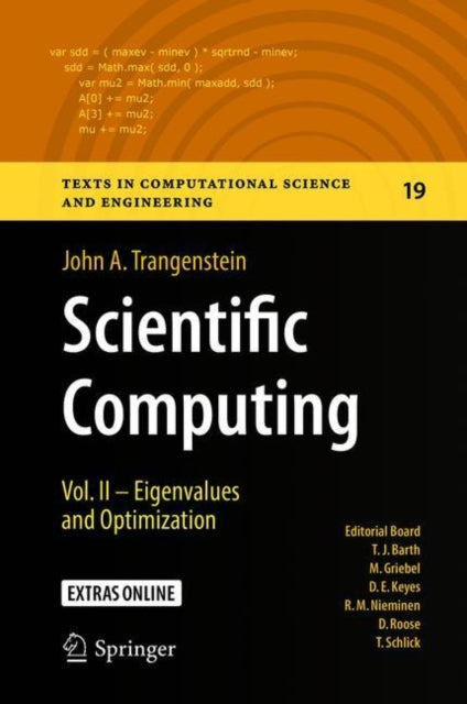 Book cover of: Scientific Computing. By: John A. Trangenstein
