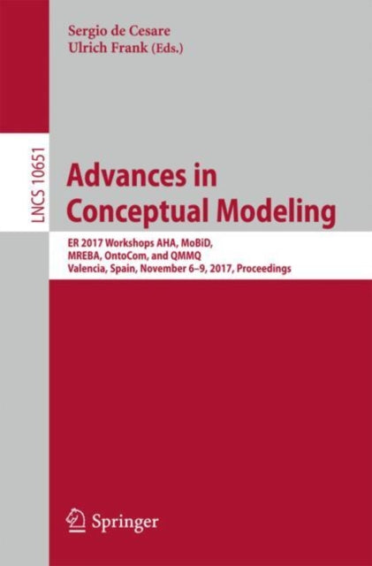 Book cover of: Advances in Conceptual Modeling. By: Sergio De Cesare