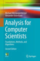 Book cover of: Analysis for Computer Scientists. By: Michael Oberguggenberger