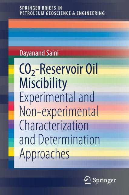 Book cover of: CO2-Reservoir Oil Miscibility. By: Dayanand Saini