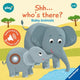 Book cover of: Ravensburger Play+ Infant & Toddler - Shhh…Who's there? Baby Animals My First Seek and Find Sound Book
