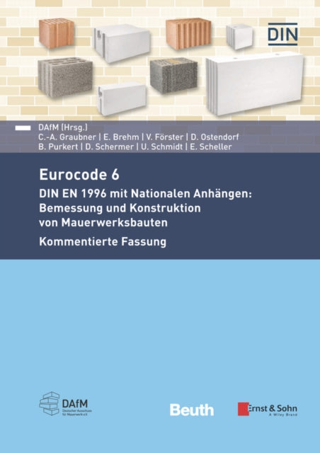 Book cover of: Eurocode 6 - DIN EN 1996 mit Nationalen Anhangen. By: DGfM Service DGfM Service GmbH