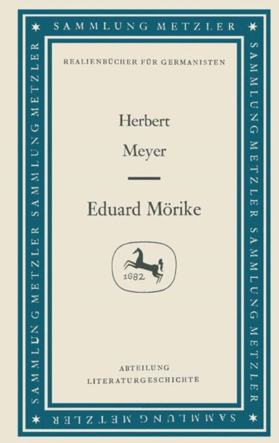Book cover of: Eduard Morike. By: Herbert Meyer