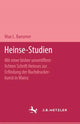 Book cover of: Heinse-Studien. By: Max L. Baeumer