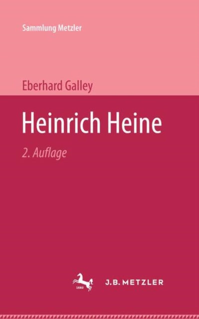 Book cover of: Heinrich Heine. By: Eberhard Galley