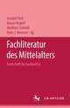 Book cover of: Fachliteratur des Mittelalters. By: Gundolf Keil
