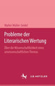 Book cover of: Probleme der Literarischen Wertung. By: Walter Müller-Seidel