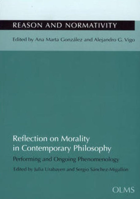 Book cover of: Reflection on Morality in Contemporary Philosophy. By: Julia Urabayen