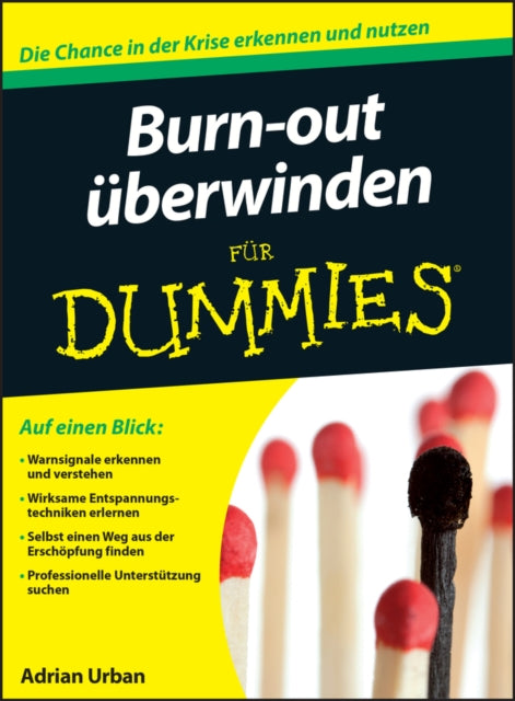 Book cover of: Burn-out uberwinden fur Dummies. By: Adrian Urban