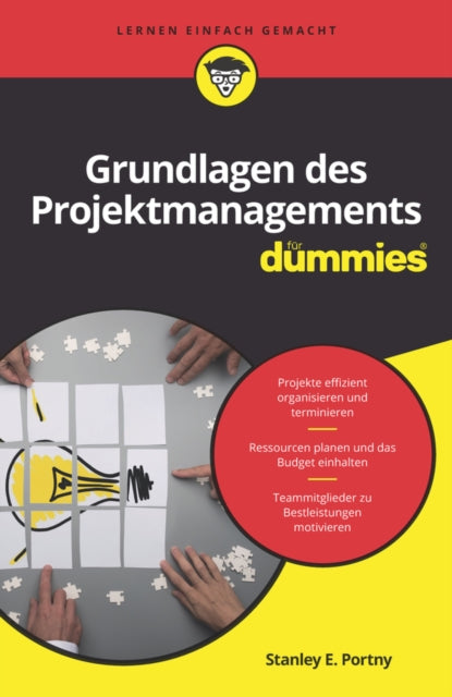 Book cover of: Grundlagen des Projektmanagements fur Dummies. By: Stanley E. Portny