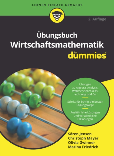 Book cover of: Ubungsbuch Wirtschaftsmathematik fur Dummies. By: Sören Jensen