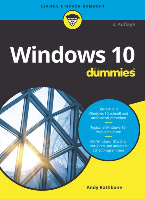 Book cover of: Windows 10 fur Dummies. By: Andy Rathbone