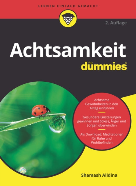 Book cover of: Achtsamkeit fur Dummies. By: Shamash Alidina