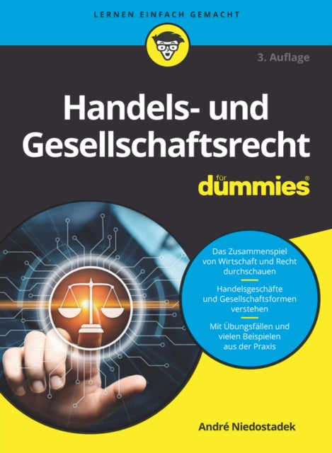 Book cover of: Handels- und Gesellschaftsrecht fur Dummies. By: André Niedostadek