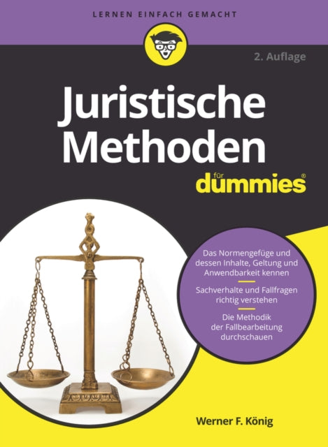 Book cover of: Juristische Methoden fur Dummies. By: W. König