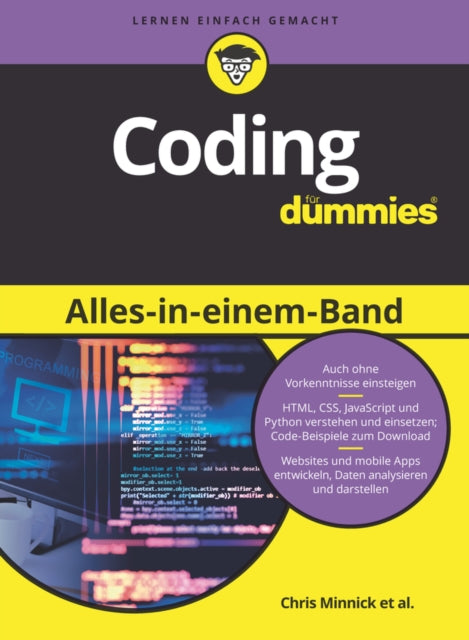 Book cover of: Coding Alles-in-einem-Band fur Dummies. By: Chris Minnick