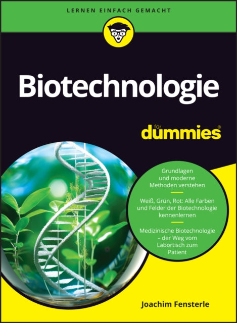 Book cover of: Biotechnologie fur Dummies. By: J. Fensterle