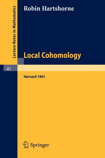 Book cover of: Local Cohomology