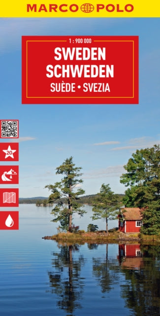 Book cover of: Sweden Marco Polo Map