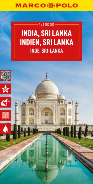 Book cover of: India, Sri Lanka, Nepal, Bangladesh Marco Polo Map