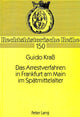 Book cover of: Das Arrestverfahren in Frankfurt am Main im Spaetmittelalter