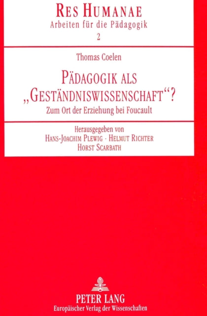 Book cover of: Paedagogik ALS «Gestaendniswissenschaft»?
