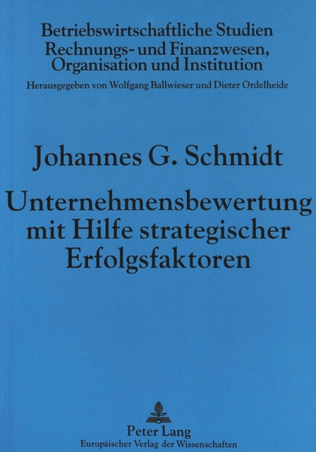 Book cover of: Unternehmensbewertung mit Hilfe strategischer Erfolgsfaktoren
