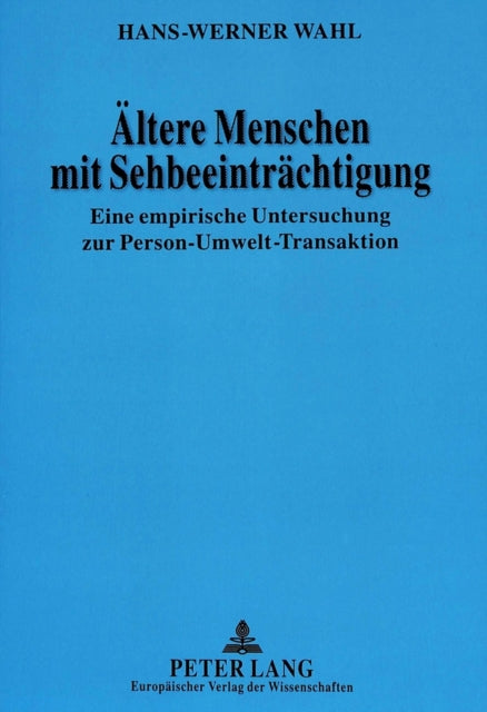 Book cover of: Aeltere Menschen mit Sehbeeintraechtigung