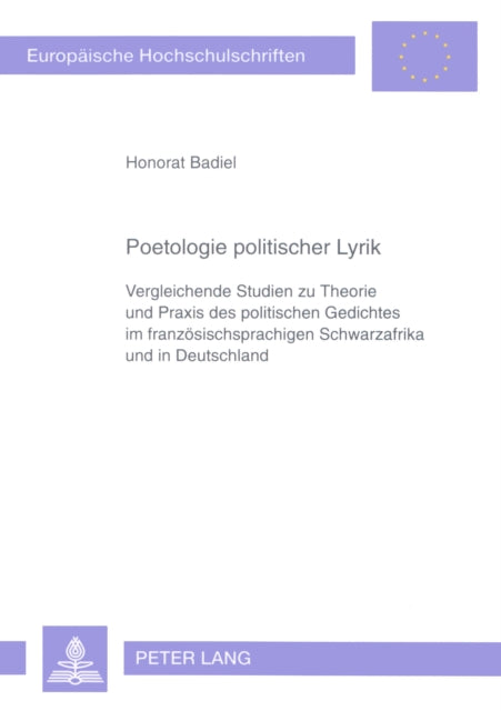 Book cover of: Poetologie politischer Lyrik