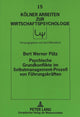 Book cover of: Psychische Grundkonflikte im Selbstmanagement-Proze von Fuehrungskraeften