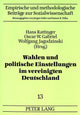 Book cover of: Wahlen und politische Einstellungen im vereinigten Deutschland. By: Hans Rattinger