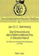 Book cover of: Die Entwicklung Des Elektrizitaetsrechts in Deutschland