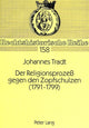 Book cover of: Der Religionsproze gegen den Zopfschulzen (1791-1799)