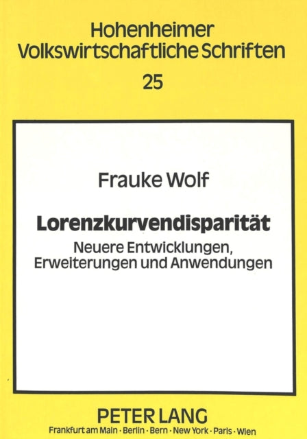 Book cover of: Lorenzkurvendisparitaet