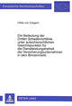 Book cover of: Die Bedeutung der Dritten Schadenrichtlinie unter aufsichtsrechtlichen Gesichtspunkten fuer die Dienstleistungsfreiheit der Versicherungsunternehmen in dem Binnenmarkt