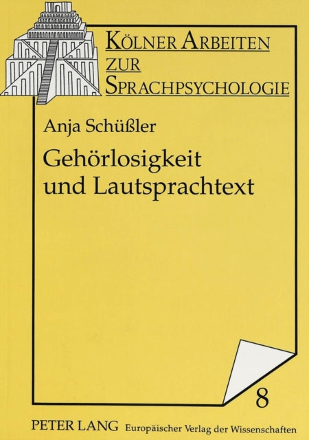 Book cover of: Gehoerlosigkeit und Lautsprachtext