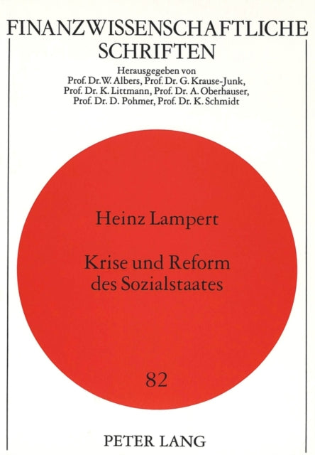 Book cover of: Krise und Reform des Sozialstaates