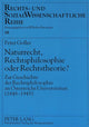 Book cover of: Naturrecht, Rechtsphilosophie oder Rechtstheorie?