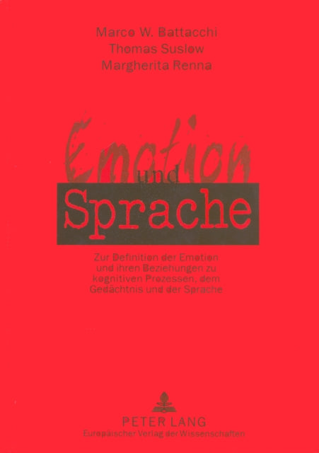 Book cover of: Emotion und Sprache