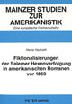 Book cover of: Fiktionalisierungen der Salemer Hexenverfolgung in amerikanischen Romanen vor 1860