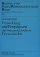 Book cover of: Entwicklung Und Perspektiven Des Oesterreichischen Devisenrechts