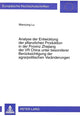 Book cover of: Analyse der Entwicklung der pflanzlichen Produktion in der Provinz Zhejiang der VR China unter besonderer Beruecksichtigung der agrarpolitischen Veraenderungen