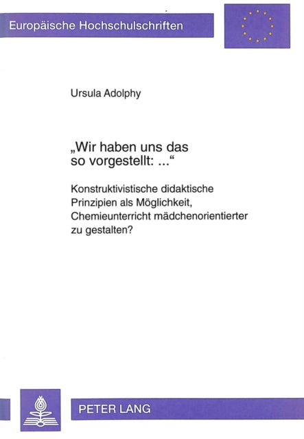 Book cover of: «Wir haben uns das so vorgestellt: ...»