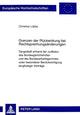 Book cover of: Grenzen Der Rueckwirkung Bei Rechtsprechungsaenderungen