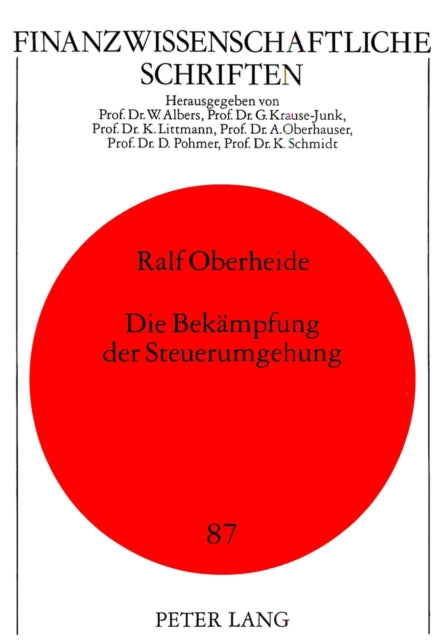 Book cover of: Die Bekaempfung der Steuerumgehung. By: Ralf Oberheide