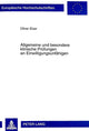 Book cover of: Allgemeine Und Besondere Klinische Pruefungen an Einwilligungsunfaehigen