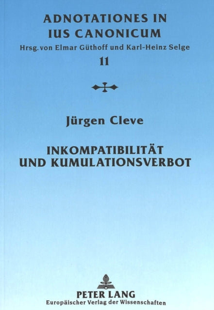 Book cover of: Inkompatibilitaet Und Kumulationsverbot